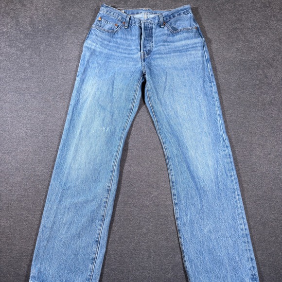 Levi's Denim - Levi's 501 90s Jeans Women 26x30 Blue Premium Button Fly Straight Leg Denim Mom